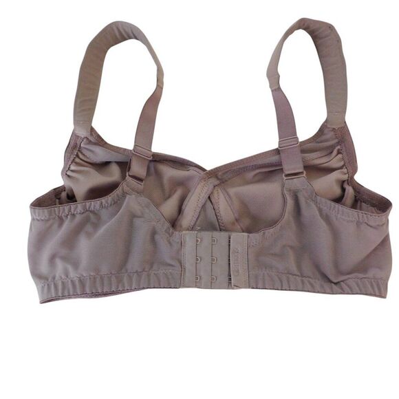 NEW Glamorise Full Figure Wireless unpadded t-shirt bra Style 1080 Taupe 38C - Picture 2 of 3